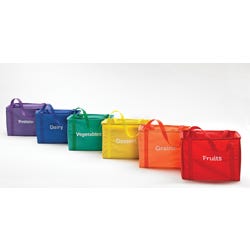 Image for Sportime My Plate Nutrition Container Bags, Nylon, 13 x 9 x 10 Inches, Set of 6 from School Specialty