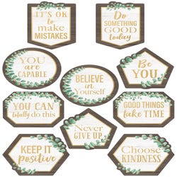 Image for Teacher Created Resources Eucalyptus Positive Sayings Accents from School Specialty
