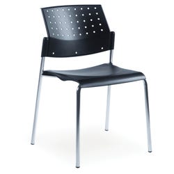Image for Global Industries Sonic Armless Stackable Chair, Plastic, 21-1/2 x 21-1/5 x 33 Inches from School Specialty