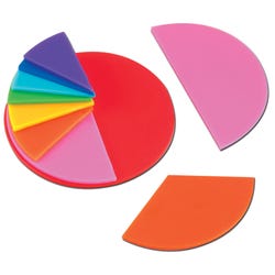 Image for Learning Resources Rainbow Fraction Circles, Ages 6 and Up from School Specialty