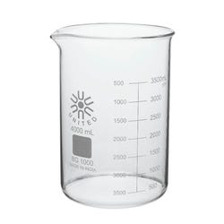 United Scientific Beakers, Low Form, Borosilicate Glass, 4000ml, Item Number 2089942
