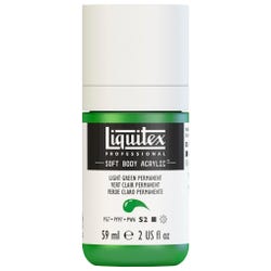 Image for Liquitex Soft Body Acrylic Paint, 2 Ounces, Light Green Permanent from School Specialty