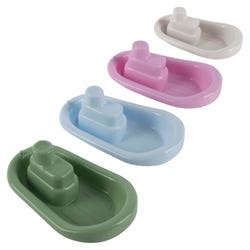 Image for Dantoy Tugboats, Assorted Colors, Set of 4 from School Specialty