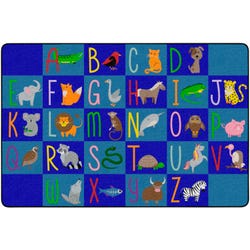 Childcraft Alphabet Animals, 10 Feet 6 Inches x 13 Feet 2 Inches, Rectangle, Item Number 2091367