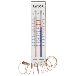 Image for Taylor Indoor and Outdoor Thermometer Set, 9.75 in L, -40/100 deg F and -40/40 deg C from School Specialty
