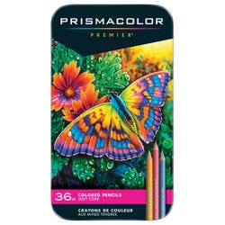 Prismacolor Premier Soft Core Colored Pencils, Assorted Colors, Set of 36 Item Number 248944