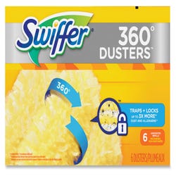 Image for Swiffer 360-Degree Refill Dusters, Unscented, Yellow, Case of 4 Boxes with 6 Dusters Each from School Specialty