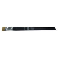 Image for Sax Phoenix Golden Synthetic Nylon Paint Brushes, Flat, Size 8, Pack of 3 from School Specialty
