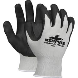 Image for R3 Safety Knit Glove, Medium, Gray, Nitrile Coated, 1 Pair from School Specialty