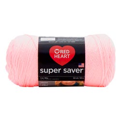 Image for Red Heart Acrylic Economy Super Saver Yarn, 4-Ply, Petal Pink, 7 Ounce Skein from School Specialty