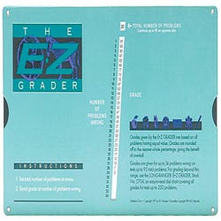 Image for E-Z Grader Test Quiz and Homework Scorer, 8-1/2 x 4-3/4 Inches, Turquoise from School Specialty