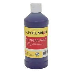 School Smart Tempera Paint, Purple, 1 Pint Bottle Item Number 2002702