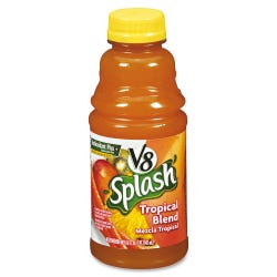 Image for V8 Splash Tropical Blend Fruit Juice Drink, 16 Ounces, Pack of 12 from School Specialty