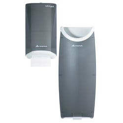 Image for Georgia Pacific Safe-T-Gard Touchless Tissue Dispenser with Receptacle, 17" x 18", Smoke from School Specialty