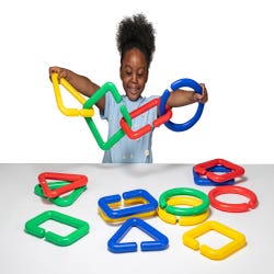 Image for Educational Advantage Giant Linking Shapes, Set of 16 from School Specialty