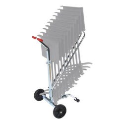 Image for NPS Music Stand Dolly, 15 ga Steel, Zinc Plated, 4 Wheel, 27 x 31 x 47 Inches, 10 Stands from School Specialty