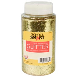 Image for School Smart Craft Glitter, 1 Pound Jar, Gold from School Specialty