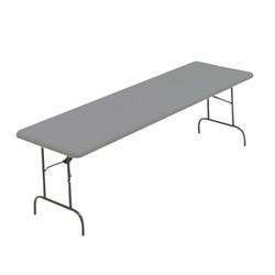 Image for Iceberg IndestrucTable TOO Folding Table, Rectangle, 96 x 30 x 29 Inches, Platinum Top, Gray Frame from School Specialty