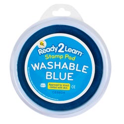 Image for Ready2Learn Jumbo Washable Stamp Pad, 6 Inch Diameter, Blue from School Specialty