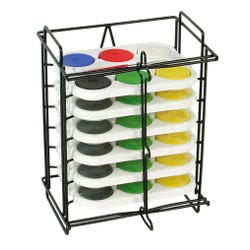 Image for Jack Richeson 6 Well Palette Storage Rack, 10-3/8 H x 8-5/8 W x 10-1/2 L in from School Specialty