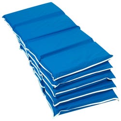 Children's Factory Tough Duty Rest Mat, 2 Inches, Vinyl, Blue, Pack of 5, Item Number 1468833