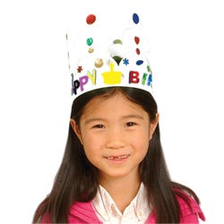 Image for Hygloss Paper Creative Crown, White, Pack of 24 from School Specialty
