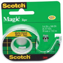Image for Scotch 810 Magic Tape in Dispenser, 0.75 x 300 Inches, Matte Clear from School Specialty