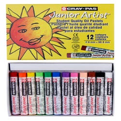 Sakura Cray-Pas Junior Artist Oil Pastels, Assorted Colors, Set of 12 059187