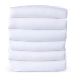 Image for Foundations SafeFit Fitted Mattress Sheet, for Compact Cribs, 38 x 24 x 4 Inches, White, Pack of 6 from School Specialty