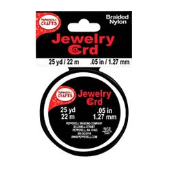 Image for Pepperell Braiding Shiny Jewelry Cord, 1.5 mm X 25 yd, Black from School Specialty