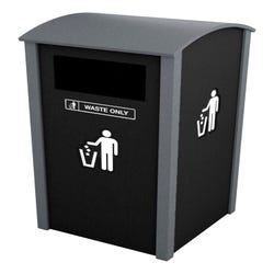 Image for Berkeley 32 Gallon Sideload Single Waste Enclosure, Curve Top from School Specialty