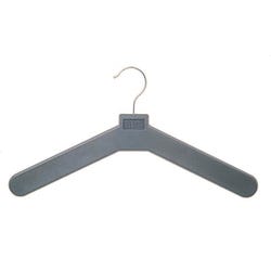 Image for Magnuson Steel Hook Coat Hanger, Polystyrene, 17 x 3/4 x 9 Inches, Charcoal Gray, Pack of 6 from School Specialty