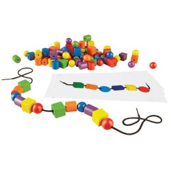 Image for Learning Resources Beads and Patterns Card Set, 130 Pieces from School Specialty