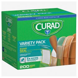 Image for Curad 4-sided Seal Bandages, Variety Pack of 200 from School Specialty