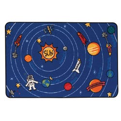 Image for Carpets for Kids KID$Value Spaced Out Rug, 3 Feet x 4 Feet 6 Inches, Rectangle, Multicolored from School Specialty
