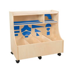 Image for Childcraft Block Storage Unit with Blue Adhesives, 35-3/4 x 21-1/2 x 31 Inches from School Specialty