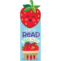 Image for Eureka Bookmarks, Strawberry Scented, 2 x 6 Inches, Pack of 24 from School Specialty