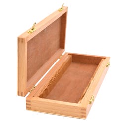 Image for Eisco Labs Wooden Slide Box, With Latch, Holds 50 Slides from School Specialty