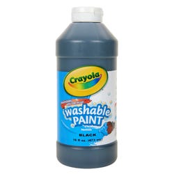 Image for Crayola Washable Paint, Black, Pint from School Specialty