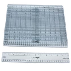 Image for School Smart Flexible Plastic Ruler, Inches and Metric, 12 Inch Size, Clear, Pack of 36 from School Specialty