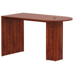 Image for Lorell Essentials Laminate Peninsula Cafe Table, Cafe-Height, 71 x 35-3/8 x 41-3/4 Inches, Cherry from School Specialty