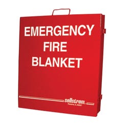 Image for Sellstrom Fiberglass Wall-Mounted Fire Blanket, 6 L x 5 W ft from School Specialty