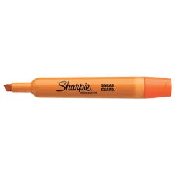 Image for Sharpie Accent Smear Guard Tank Style Highlighter, Chisel Tip, Fluorescent Orange, Pack of 12 from School Specialty