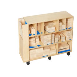 Image for Childcraft Mobile Cabinet, Label and Block Set, 40-1/8 x 13 x 25-3/8 Inches from School Specialty