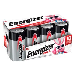 Image for Energizer MAX D Batteries, D Cell Alkaline Batteries, 8 Pack from School Specialty