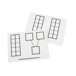 Image for Didax Ten-Frame Mat, 9 L x 12 W in, Grades K - 2, Pack of 10 from School Specialty