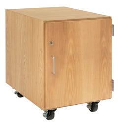Image for Diversified Woodcrafts M Series Mobile Storage Cabinet with Hinged Right Door, 24 x 22 x 24 Inches from School Specialty