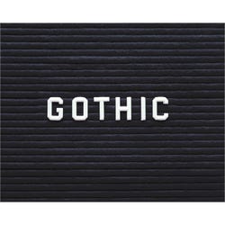 Image for Ghent Letter Board Letters and Numbers, Gothic Font, 3/4 inch, White from School Specialty