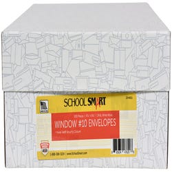 Image for School Smart Kwik-Tak Security Window Envelope, No. 10, White, Box of 500 from School Specialty