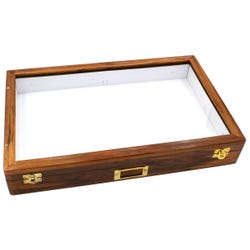 Image for Eisco Labs Insect Storage Box, 2 Clasps, Polished Wood from School Specialty